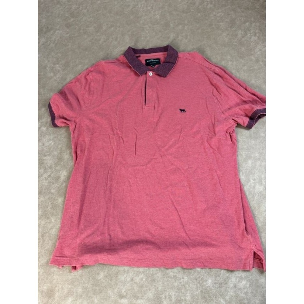 Rodd & Gunn Men Sports Fit Logo Collared Short Sleeve Granatapfel Polo Shirt 2XL